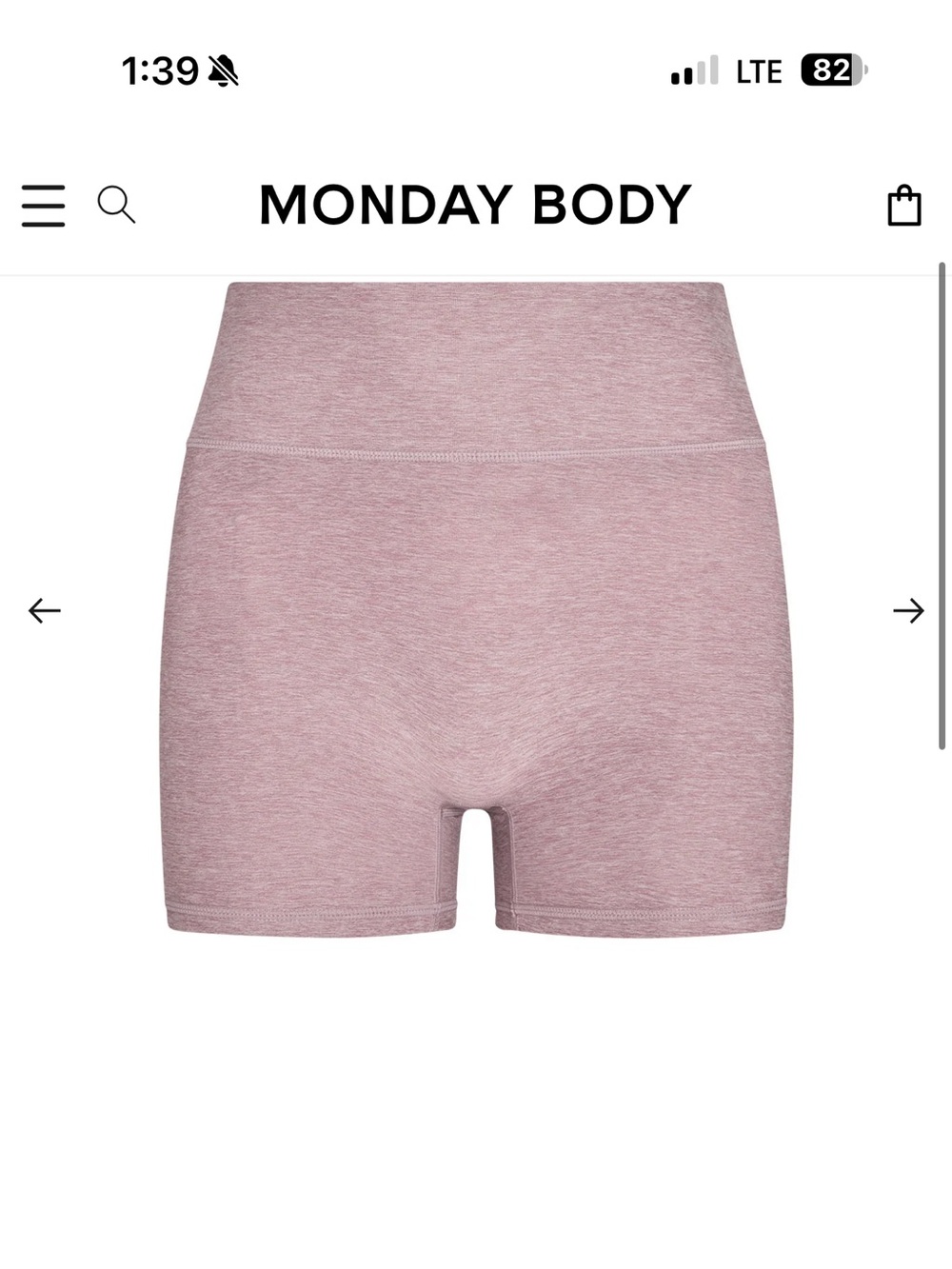ISO Monday Swimwear Elysian Short - Heather Mauve